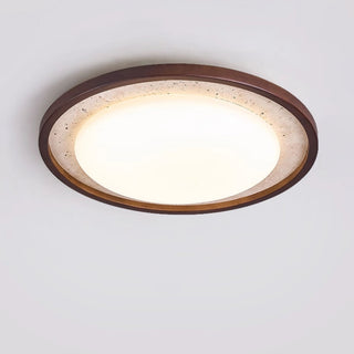 Bexm Plafonnier Rond Jaune en Travertin