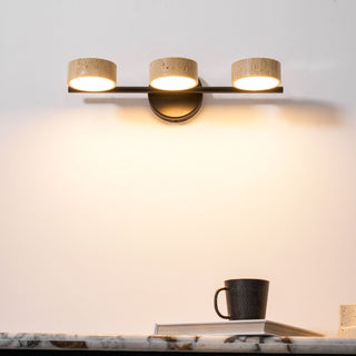 Ceshair Applique Murale Multi Tête en Travertin Lumière de Coiffeuse
