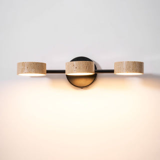 Ceshair Applique Murale Multi Tête en Travertin Lumière de Coiffeuse