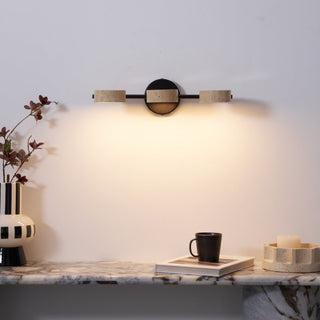 Ceshair Applique Murale Multi Tête en Travertin Lumière de Coiffeuse