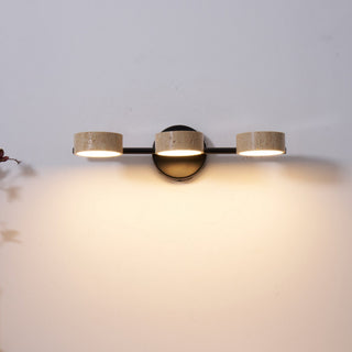 Ceshair Applique Murale Multi Tête en Travertin Lumière de Coiffeuse