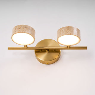 Ceshair Applique Murale Multi Tête en Travertin Lumière de Coiffeuse