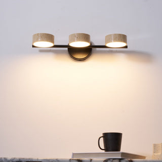 Ceshair Applique Murale Multi Tête en Travertin Lumière de Coiffeuse