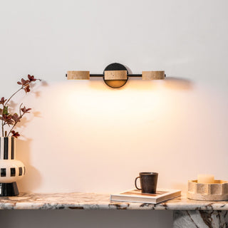 Ceshair Applique Murale Multi Tête en Travertin Lumière de Coiffeuse