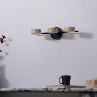 Ceshair Applique Murale Multi Tête en Travertin Lumière de Coiffeuse
