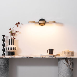 Ceshair Applique Murale Multi Tête en Travertin Lumière de Coiffeuse