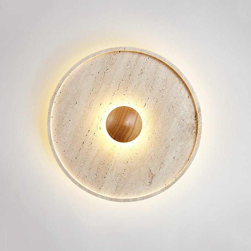 Gino Travertin Jaune Halo Applique Murale