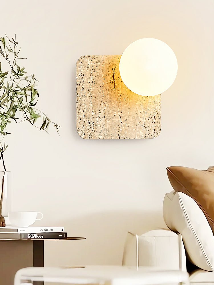 Pia Applique Murale en Bois Elmwood Globe