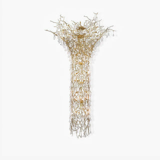 Abeleisa Lustre Laiton Cristal Forme Branche d'Arbre et Échelle