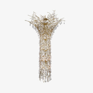 Abeleisa Lustre Laiton Cristal Forme Branche d'Arbre et Échelle