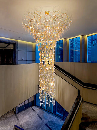 Abeleisa Lustre Laiton Cristal Forme Branche d'Arbre et Échelle