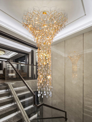 Abeleisa Lustre Laiton Cristal Forme Branche d'Arbre et Échelle