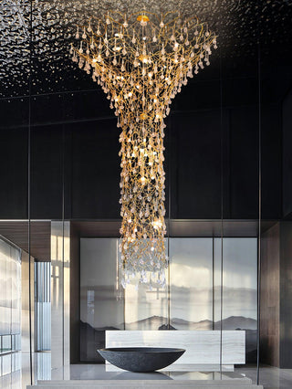 Abeleisa Lustre Laiton Cristal Forme Branche d'Arbre et Échelle