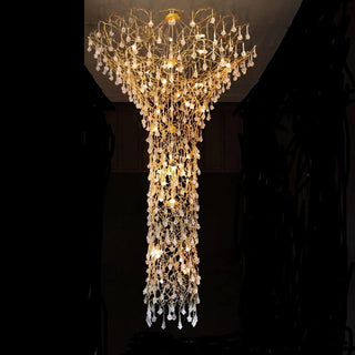 Abeleisa Lustre Laiton Cristal Forme Branche d'Arbre et Échelle