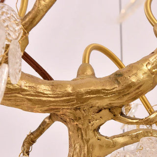 Abeleisa Lustre Laiton Cristal Forme Branche d'Arbre et Échelle