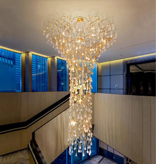 Abeleisa Lustre Laiton Cristal Forme Branche d'Arbre et Échelle