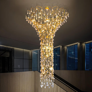 Abeleisa Lustre Laiton Cristal Forme Branche d'Arbre et Échelle