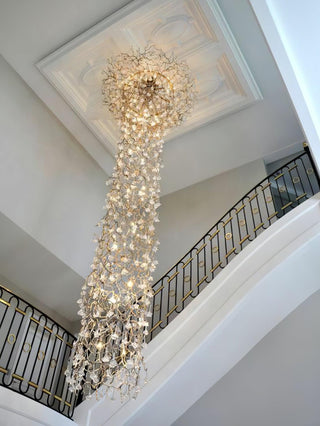 Abeleisa Lustre Laiton Cristal Forme Branche d'Arbre et Échelle