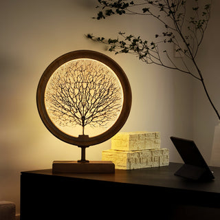 Stella Modern Wood Table Lamp-Neutral Decor