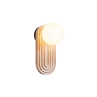 Elvelos Moderne Minimaliste Travertin Verre Applique Murale
