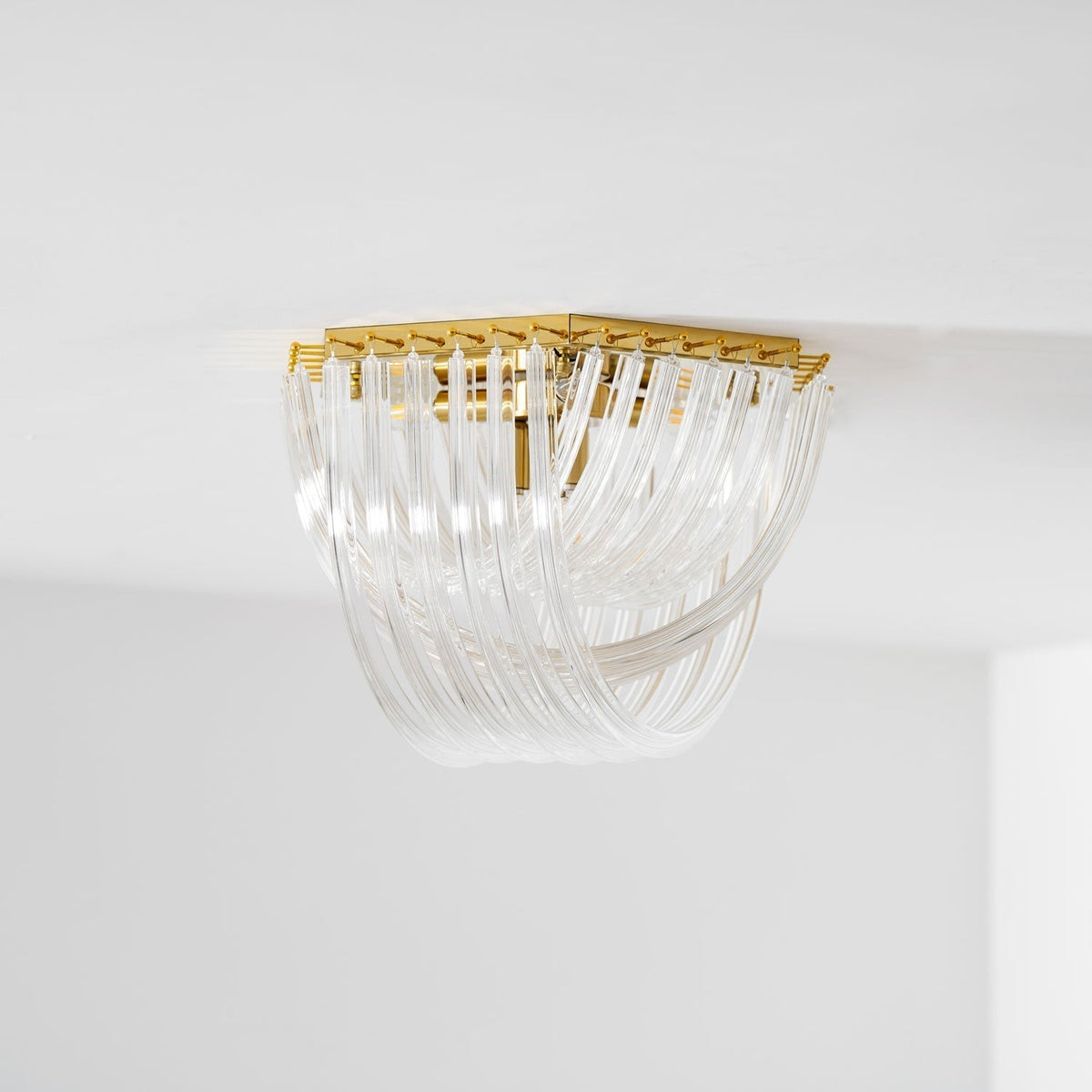 Ilviane Lampe de Plafond en Verre Luxe