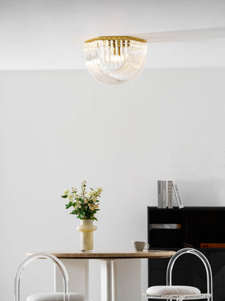 Erphaa Lampe de Plafond en Verre Luxe