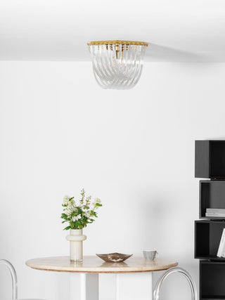 Erphaa Lampe de Plafond en Verre Luxe