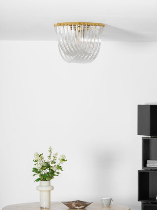 Erphaa Lampe de Plafond en Verre Luxe