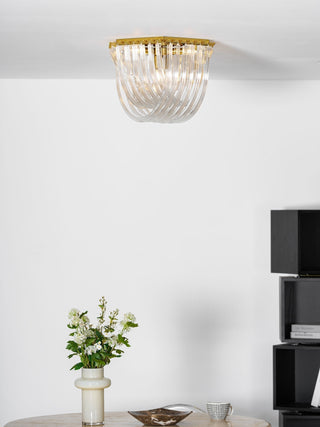 Erphaa Lampe de Plafond en Verre Luxe