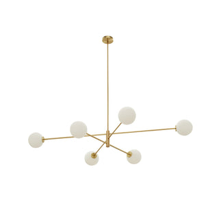 Catalel Moderne Minimaliste Laiton Verre Lustre