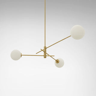 Catalel Moderne Minimaliste Laiton Verre Lustre