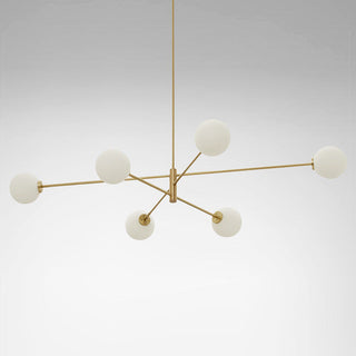 Catalel Moderne Minimaliste Laiton Verre Lustre