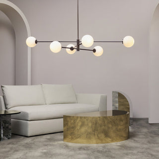 Catalel Moderne Minimaliste Laiton Verre Lustre