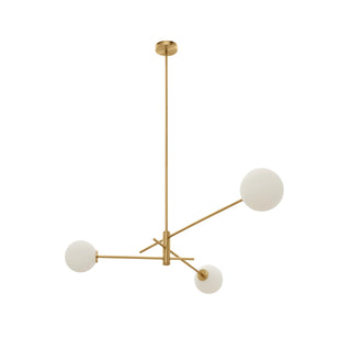 Catalel Moderne Minimaliste Laiton Verre Lustre