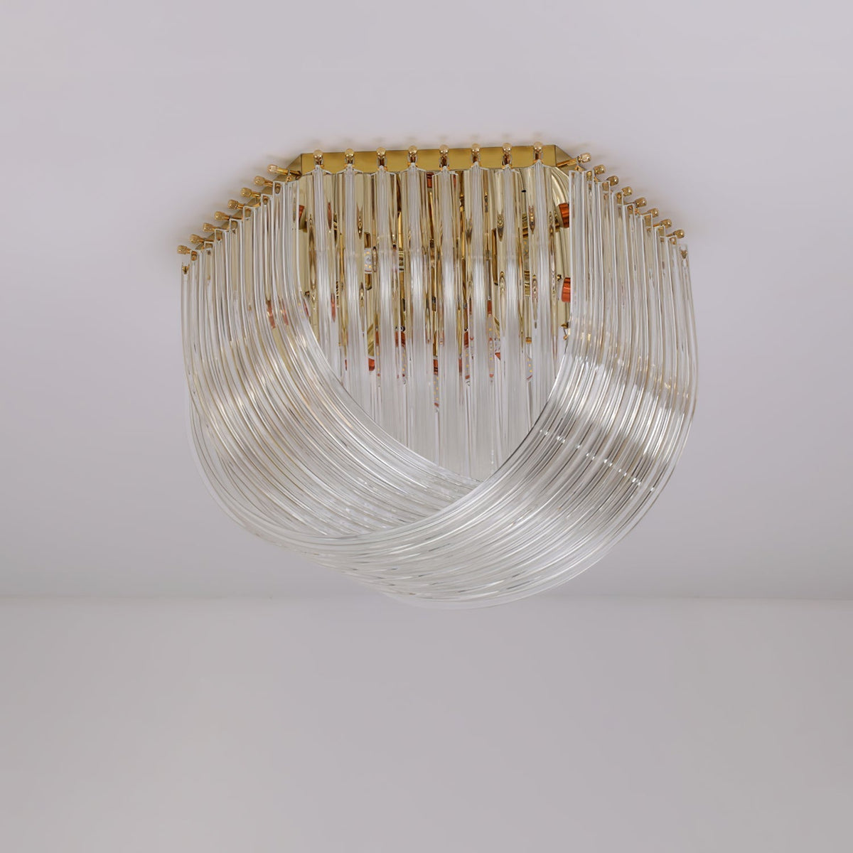Ilviane Lampe de Plafond en Verre Luxe