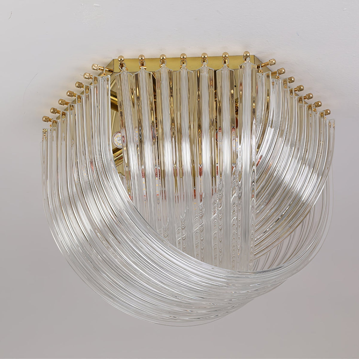 Ilviane Lampe de Plafond en Verre Luxe