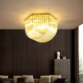 Erphaa Lampe de Plafond en Verre Luxe