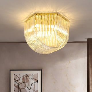 Erphaa Lampe de Plafond en Verre Luxe
