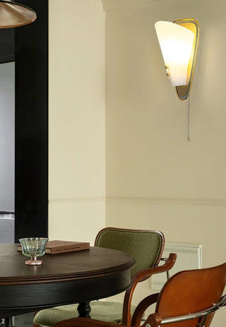 Triangular Wall Lamp-Neutral Decor