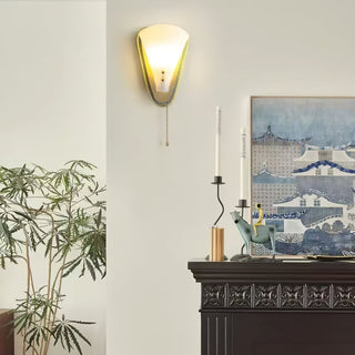 Triangular Wall Lamp-Neutral Decor