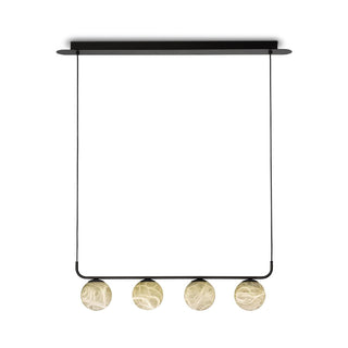 Eloryra Moderne Minimaliste Suspension Albâtre Lumière Pendentif