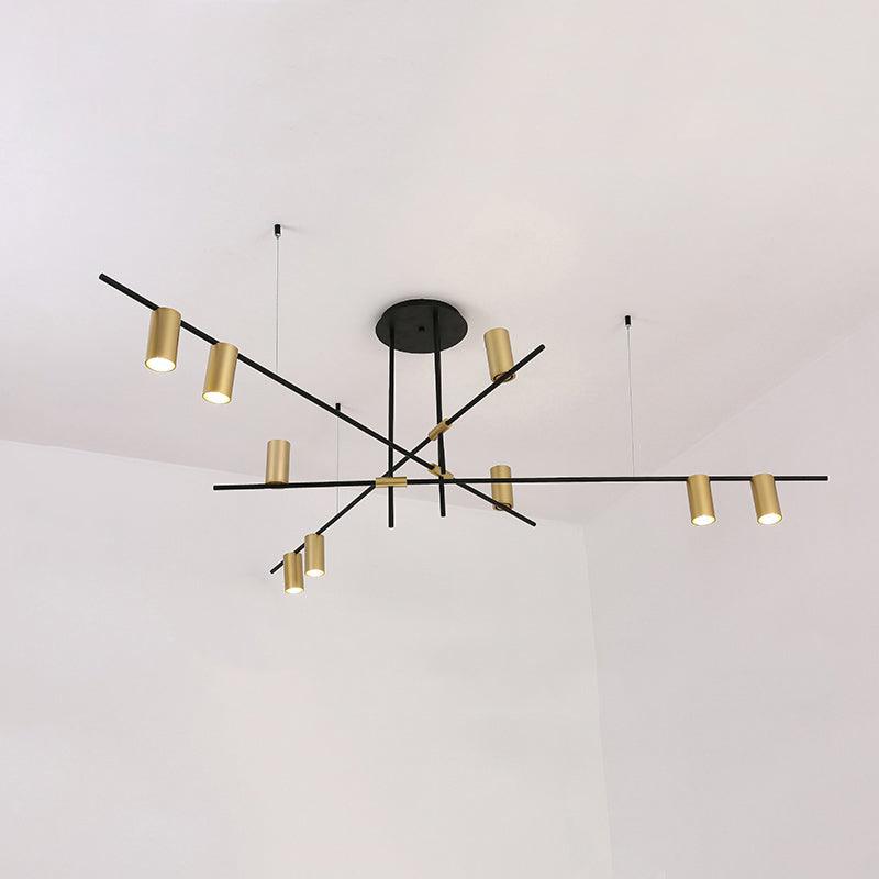 Dovona Lustre Tribes Laiton Linéaire Cylindrique