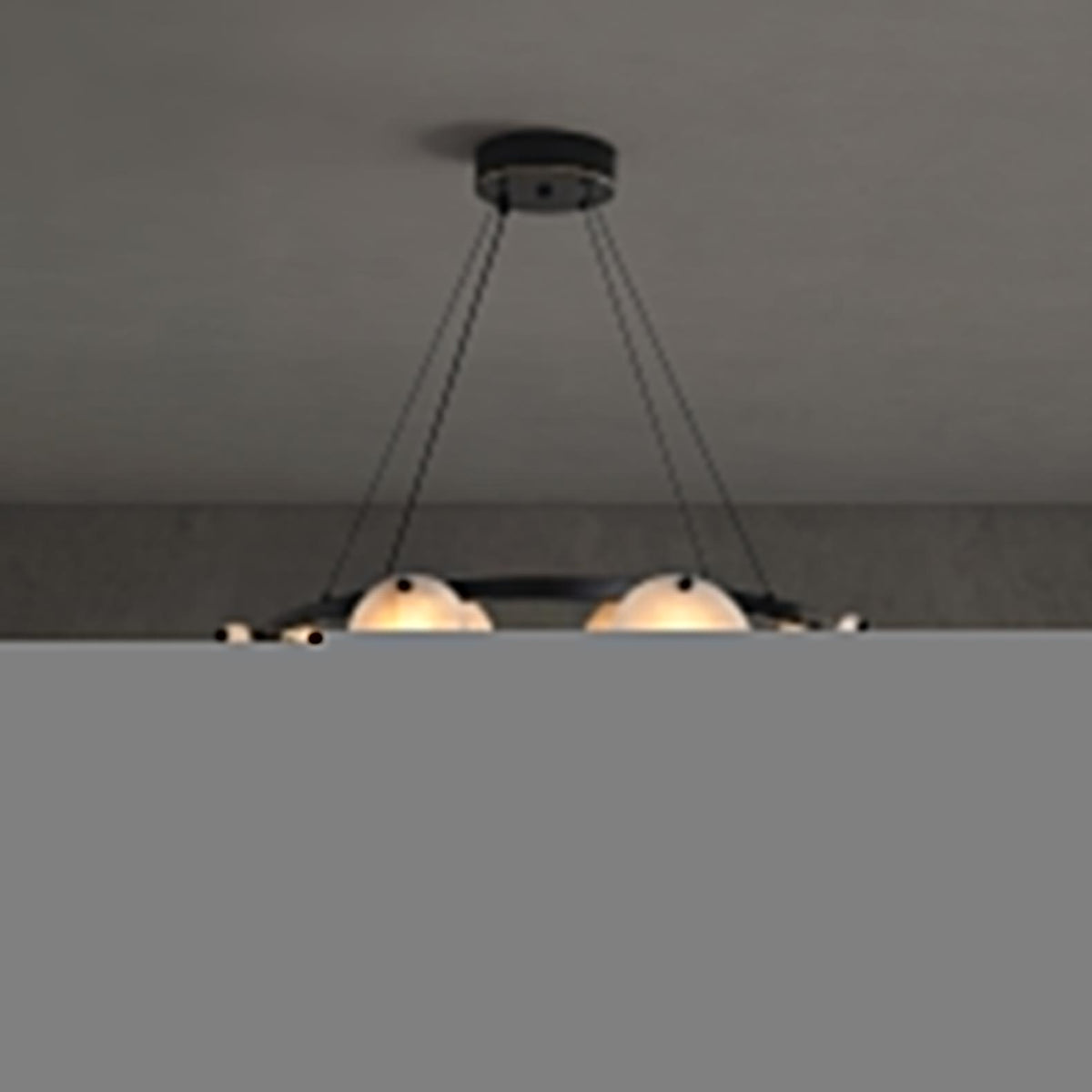 Olveneth Lustre Moderne en Albâtre