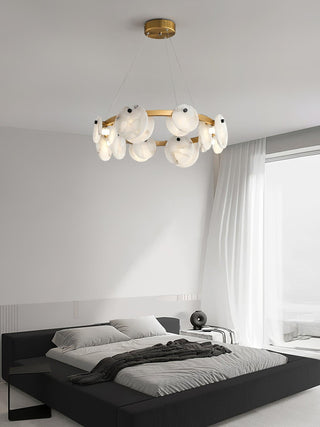 Olveneth Lustre Moderne en Albâtre