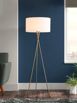 Zander Lampadaire Minimaliste en Tissu