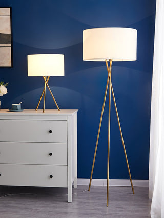 Zander Lampadaire Minimaliste en Tissu