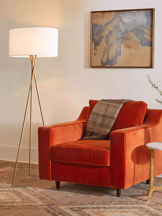 Zander Lampadaire Minimaliste en Tissu