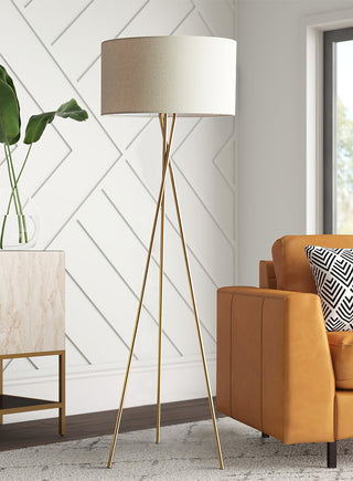 Zander Lampadaire Minimaliste en Tissu