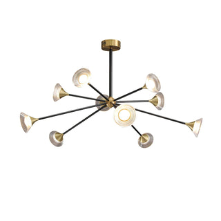 Myzoraris Mid Century Moderne Verre Lustre