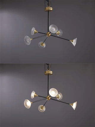Myzoraris Mid Century Moderne Verre Lustre